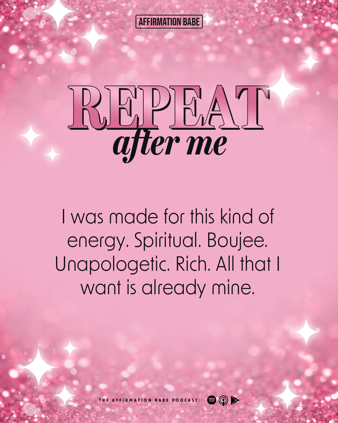 Spiritual. Boujee. Unapologetic. Rich.