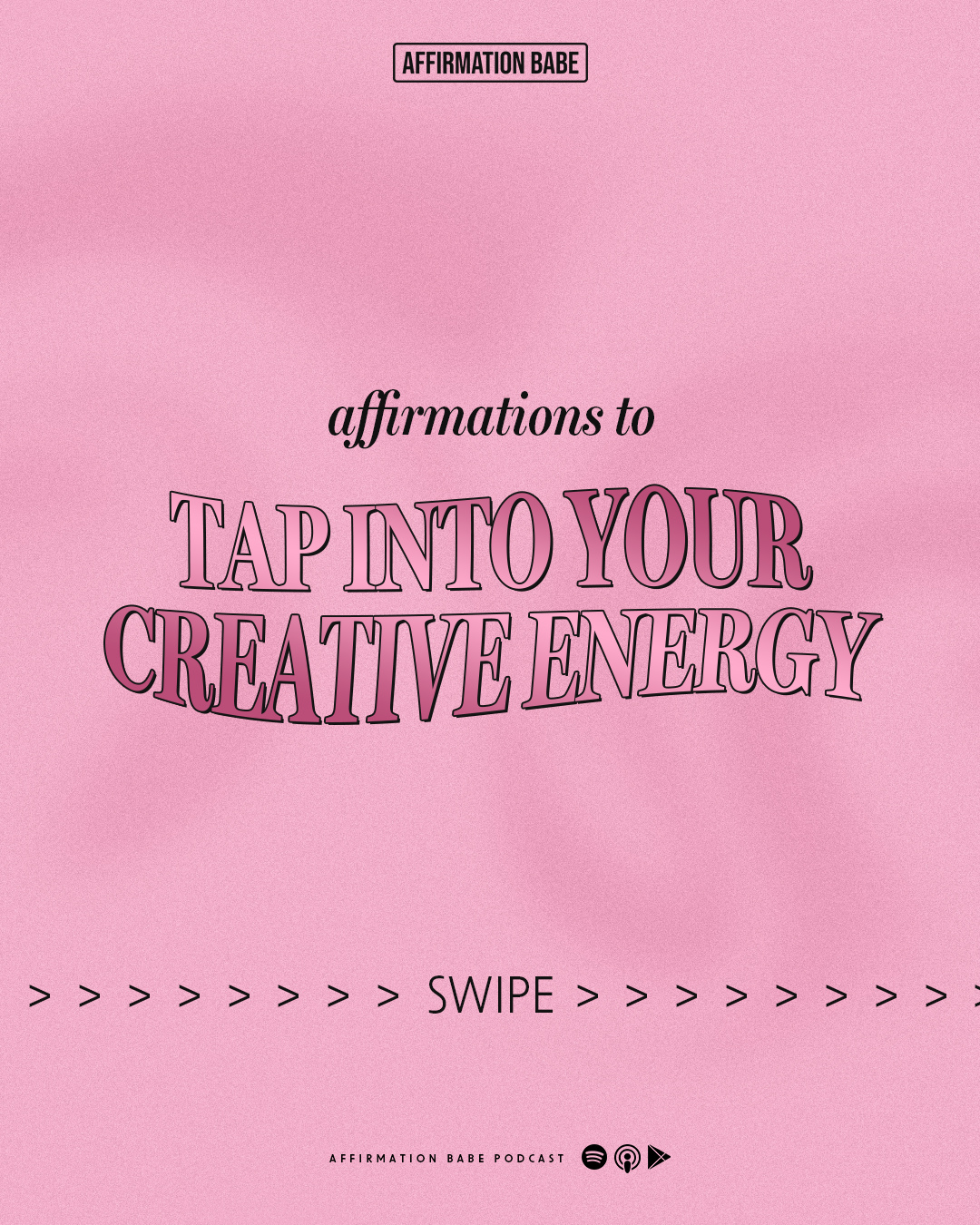 Affirm & call in your creative energy