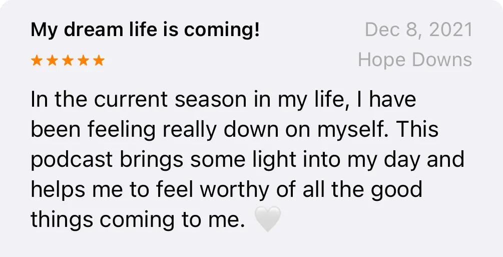 Podcast review: My Dream Life Is Coming