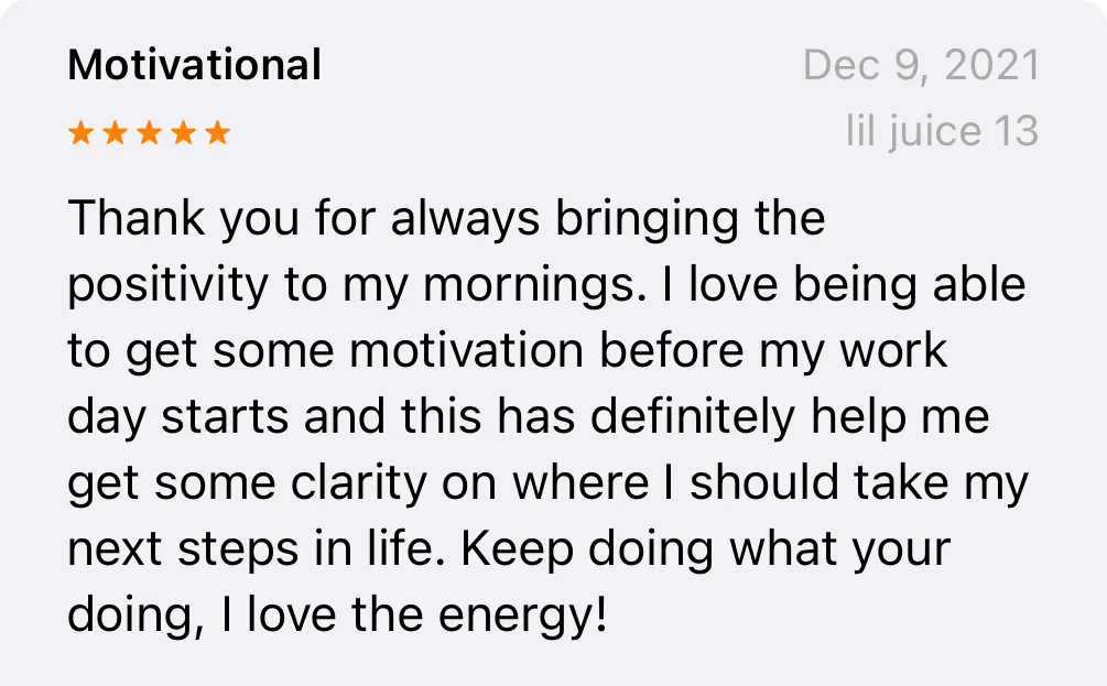 Podcast review: Motivational